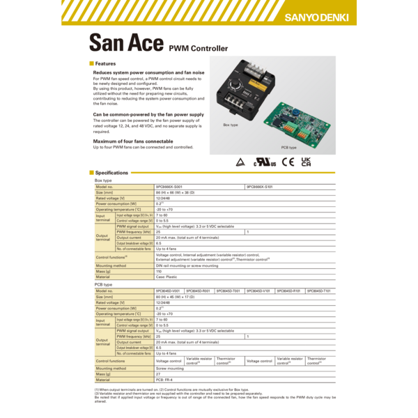 Catalog_PWM controller-San Ace