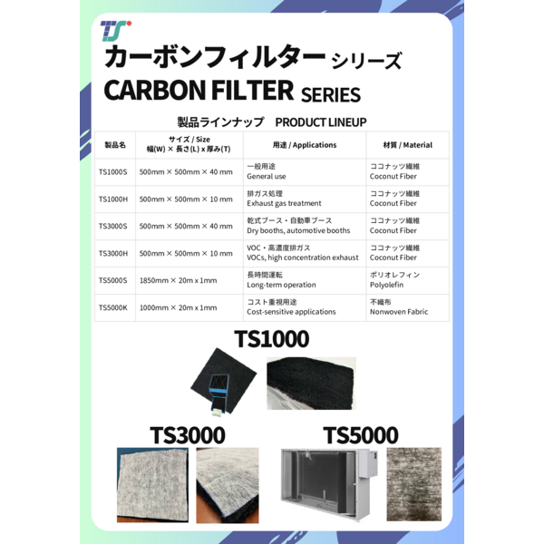 カーボンフィルターシリーズ　カタログ