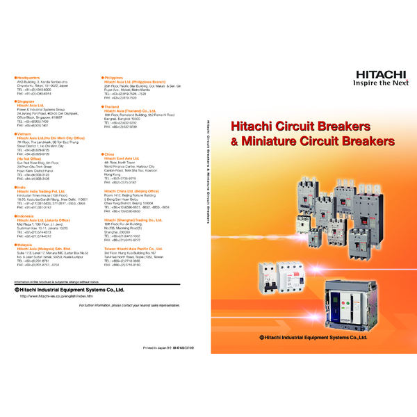 Circuit Breakers & Miniature Circuit Breakers Catalog