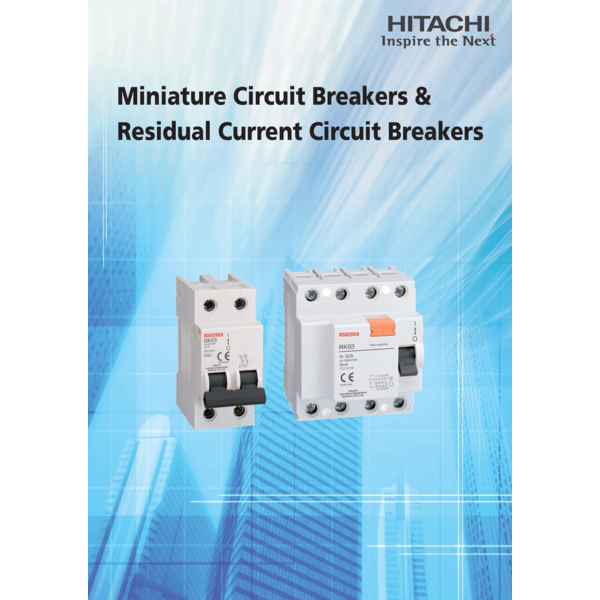 Miniature & Residual Current Circuit Breakers Catalog
