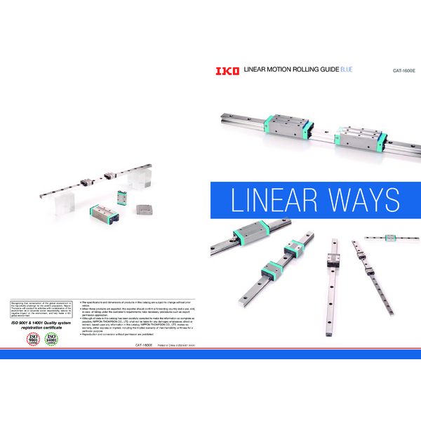 Linear Motion Rolling Guide Series BLUE Catalog