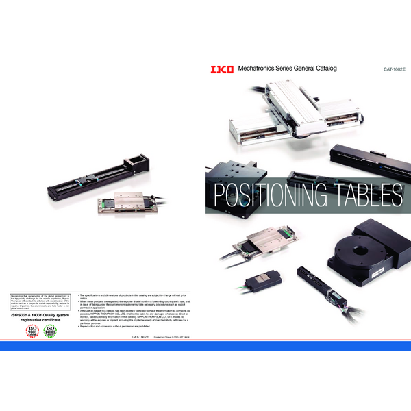Positioning Tables Catalog