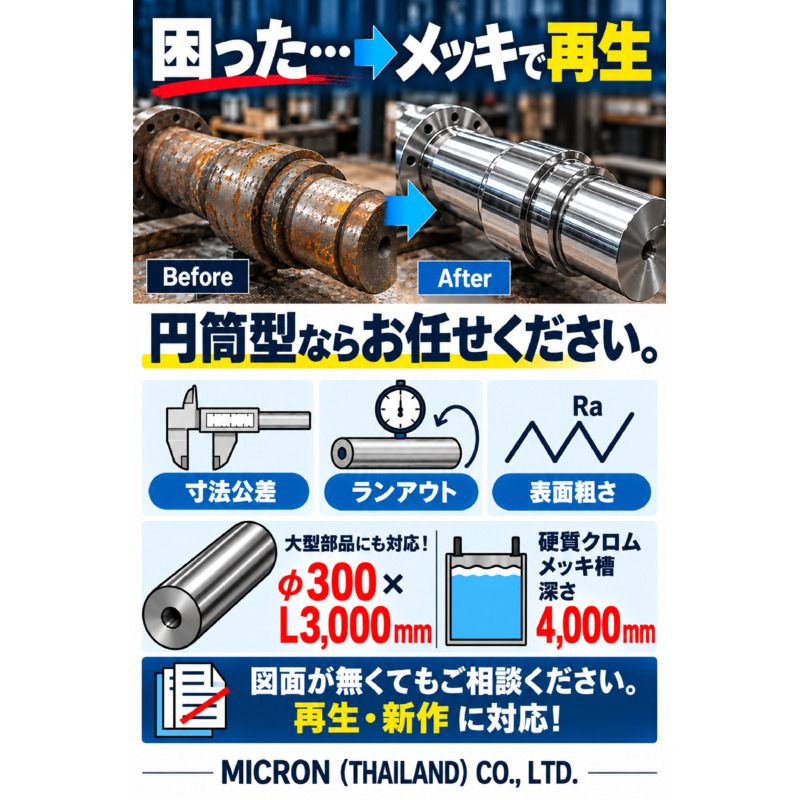 硬質クロムメッキ・産業部品再生＿カタログ
