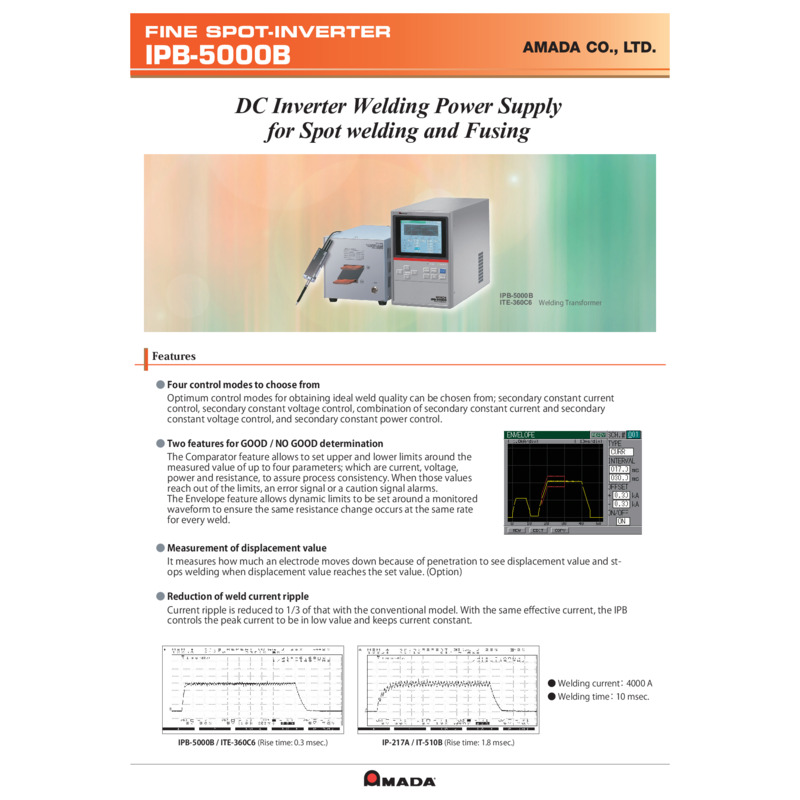IPB-5000B_DC Inverter Welding Power Supply_Catalog