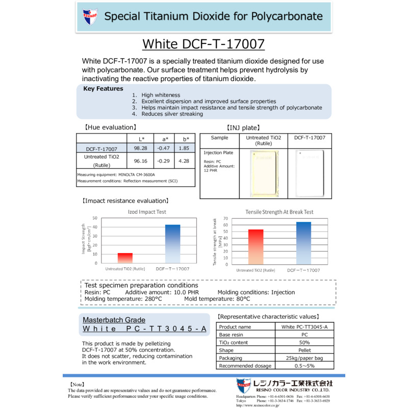 Special Titanium Dioxide for Polycarbonate_Catalog