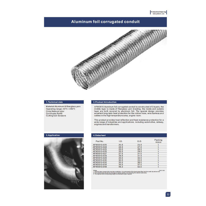 Aluminum foil collugated conduit_Catalog
