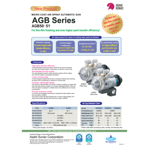 Catalog_Micro Coat Air Spray Automatic Gun-AGB Series