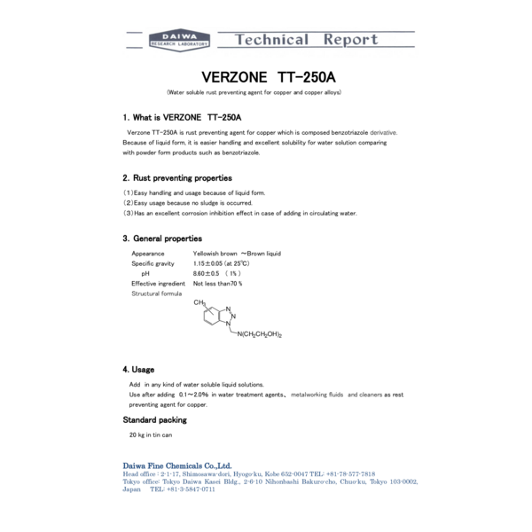 VERZONE TT-250A