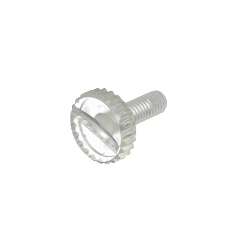 PC/(-)SR – Slotted Plastic Knurled Screw｜Lightweight & Transparent Insulator