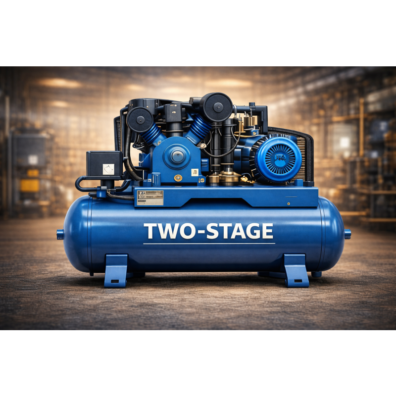 คำนวณ Energy Saving ของ Two-Stage Screw Compressor ในระบบลมอัด 24/7 สำหรับโรงงานอุตสาหกรรม