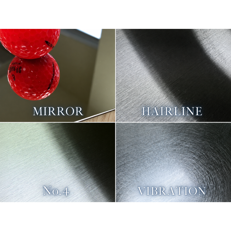 【Decorative Stainless Steel Sheets】Mirror, Hairline, No.4 and Vibration Polishing | Available in Thailand