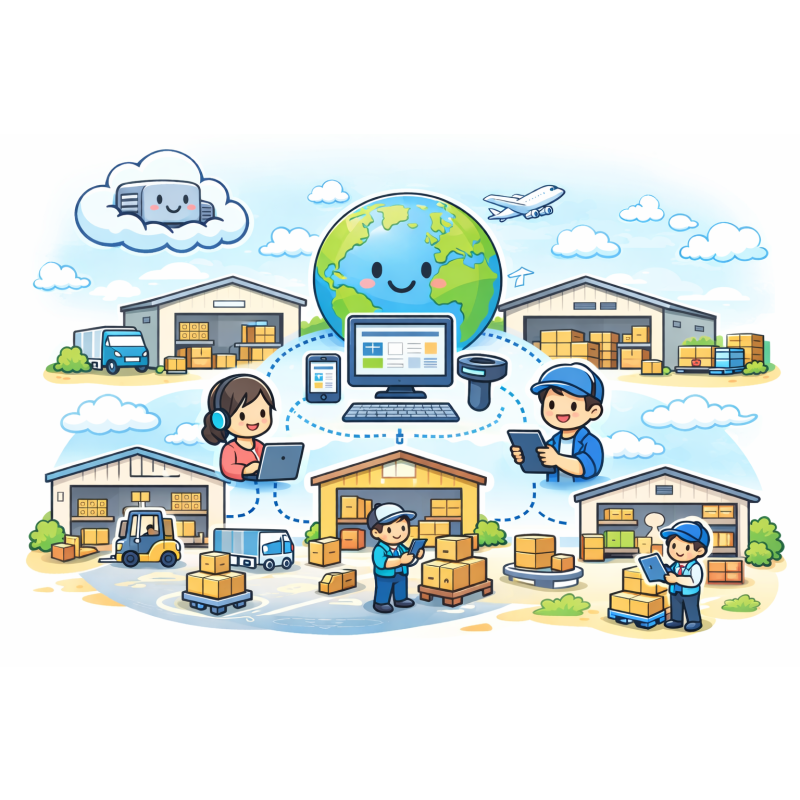 WMS หลายภาษา | สำหรับบริหารคลังสินค้าหลายประเทศอย่างเป็นมาตรฐานเดียว