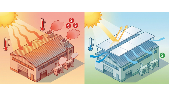 Roof Shade for Factories ｜ How It Helps Reduce Temperature and Energy Costs