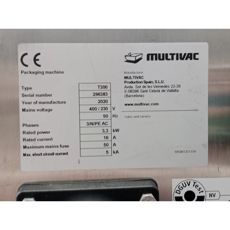 เครื่องบรรจุภัณฑ์อาหารมือสอง MULTIVAC รุ่น T300 | 3R Eco Solutio