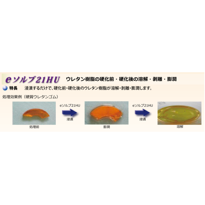 Polyurethane Remover eSolve 21HU for Efficient Factory Maintenance / Simplifying Resin Removal in Manufacturing Processes