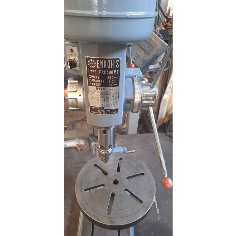 ขายเครื่องเจาะ–ต๊าป ENSHU ESD 460 MT มือสอง Swing 450 mm กำลังเจาะ 23 mm