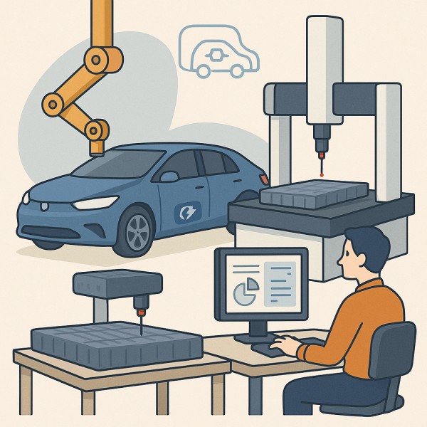 การวัดที่แม่นยำสำหรับอุตสาหกรรมยานยนต์พลังงานใหม่ (NEV)｜โซลูชันจาก Mitutoyo