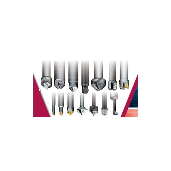 Centering tools and Chamfering tools ตัวลบคมและเก็บผิวงาน ที่มาพร้อมHolderและinsert
