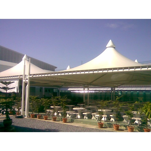 เต็นท์ผ้าใบ PVC สำหรับหลังคาโรงอาหาร | Tomas Engineering Samut Prakan Thailand