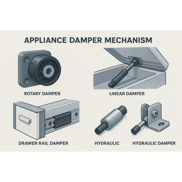 What Is a Damper? | A Small Mechanism That Reduces Impact Noise and Extends Appliance Lifespan
