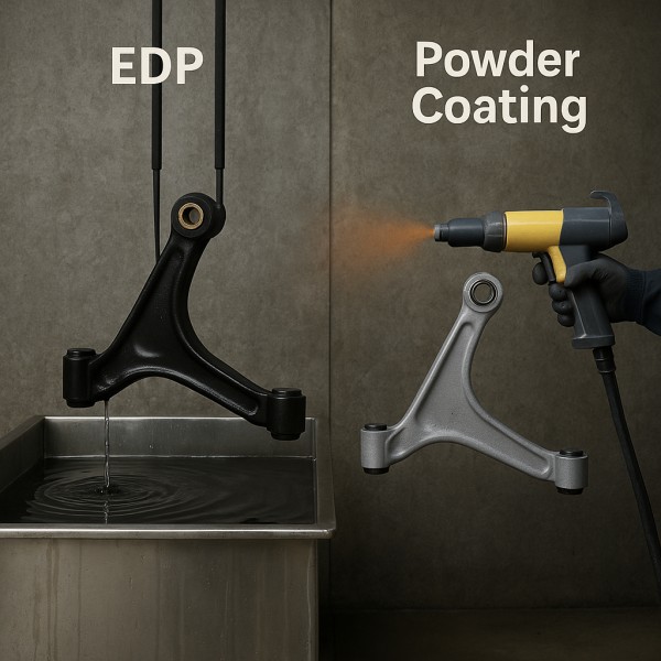 EDPと粉体塗装（Powder Coating）の違い｜金属部品にはどちらを選ぶべきか？