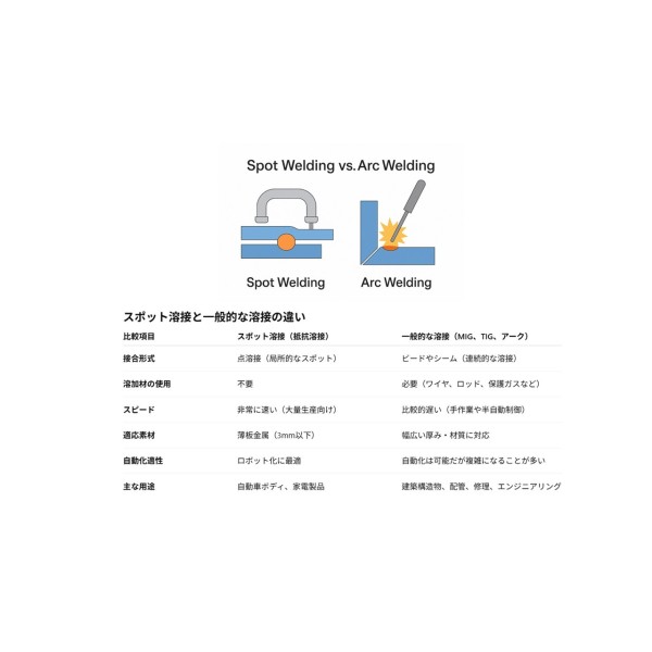 スポット溶接とは？｜一般的な溶接との違いと自動車産業での活用