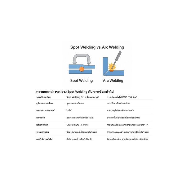 Spot Welding คืออะไร ｜ ต่างจากการเชื่อมทั่วไปอย่างไรในสายการผลิตอุตสาหกรรม