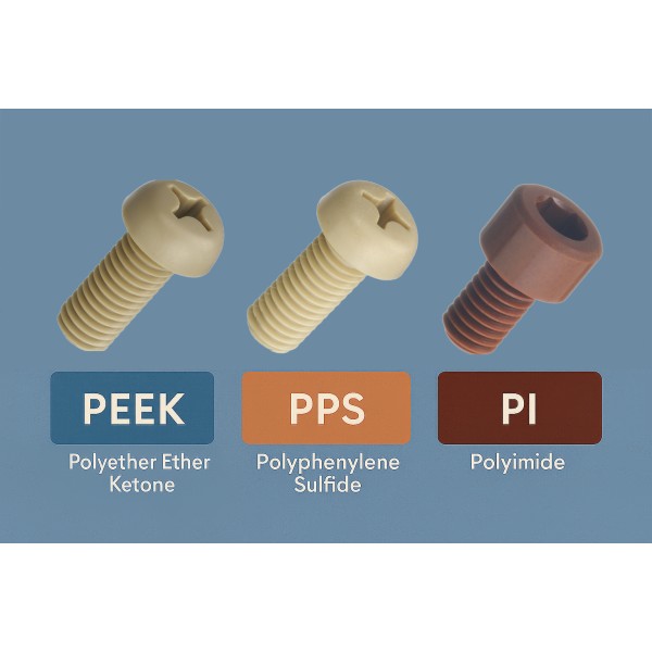 พอลิเมอร์วิศวกรรมสำหรับสกรู｜รู้จัก PEEK, PPS, PI และวิธีเลือกใช้งาน