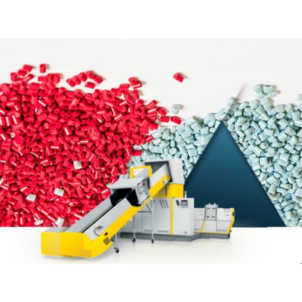プラスチック粒子リサイクル工場 - リサイクルプラスチック粒子の製造 - リサイクルマシンを使用した  |  タイ