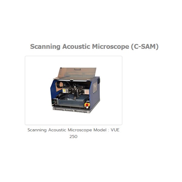 Scanning Acoustic Microscope (C-SAM) Bangkok Thailand