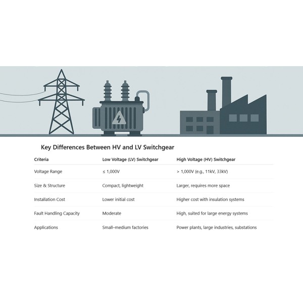 High vs. Low Voltage Switchgear｜Key Differences & How to Choose for Your Industrial Plant