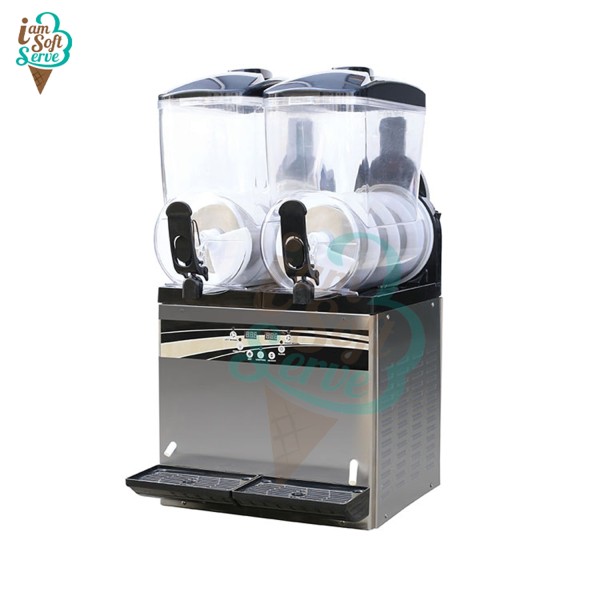 เครื่องสเลอปี้ น้ำหวานเกล็ดหิมะ เครื่องทำเบียร์วุ้น ขนาด 24 ลิตร(12L*2) Slush machine รุ่น X-300