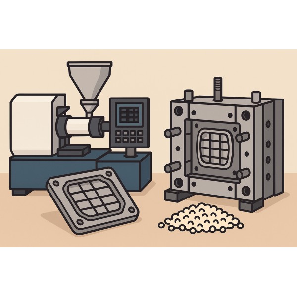 การฉีดขึ้นรูปพลาสติก (Plastic Injection Molding)｜หลักการตั้งแต่แม่พิมพ์จนถึงผลิตจริง