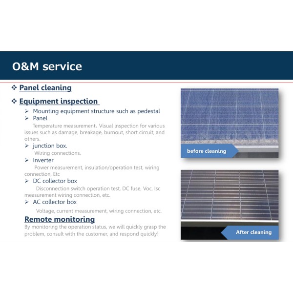 Solar O&M Services for Factories: Comprehensive Maintenance & 24/7 Real-time Monitoring