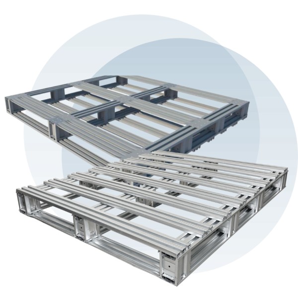 One Way Pallet 輸出に最適な軽量スチールパレット  