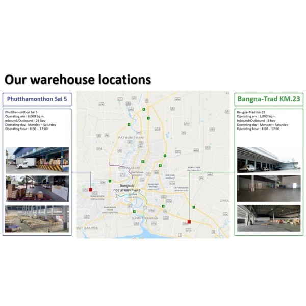 Warehouse Storage Service｜Two Bangkok Locations