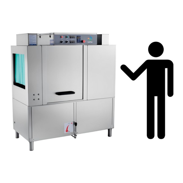 Large Belt Conveyor Dishwasher | Handles 4,000 Plates/Hour for Large-Scale Businesses and Industries