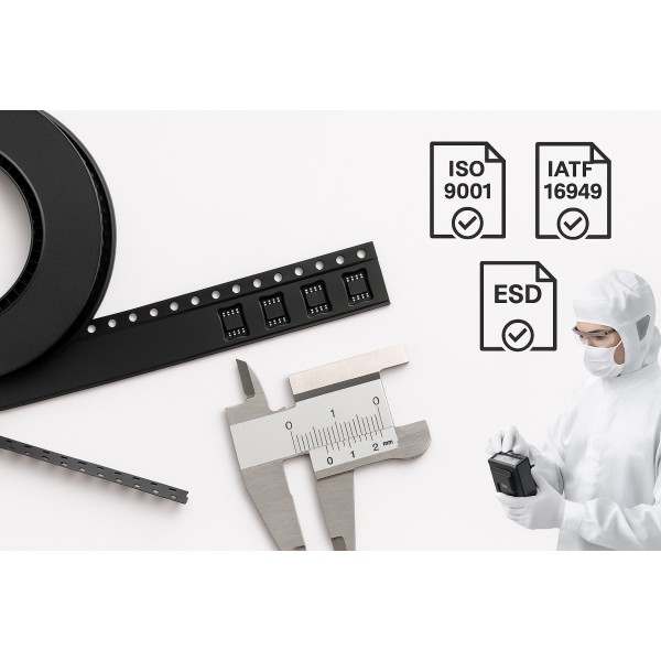 Carrier Tape มาตรฐาน ｜ วิธีเลือกผู้ผลิตที่ไว้วางใจได้ในอุตสาหกรรมอิเล็กทรอนิกส์