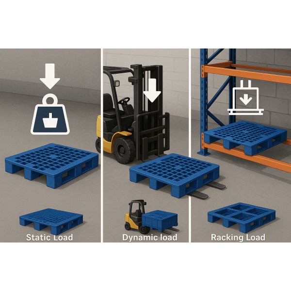 Evaluating Plastic Pallet Load Capacity｜Static Load vs Dynamic Load vs Racking Load