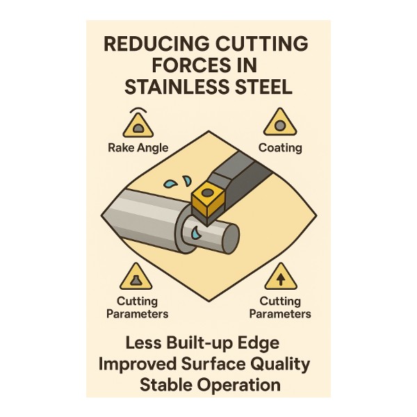 Cutting Force Optimization ในงานกลึงสแตนเลส ｜ วิธีลดแรงตัดและลด BUE ด้วยพารามิเตอร์ที่เหมาะสม