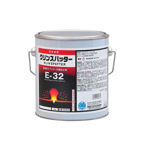 JIP20533　クリンスパッター E-32 3kg　スパッター付着防止剤　直接塗装タイプ　イチネンケミカルズ　タイ