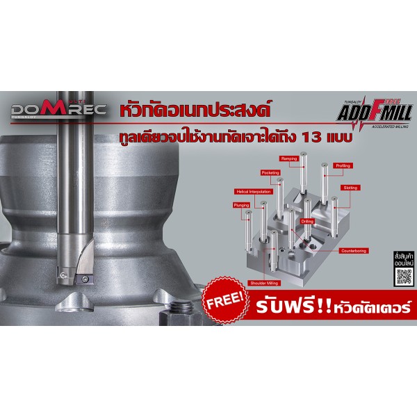 Optimize the machining process with the multi-functional milling cutter "DoMultiRec"