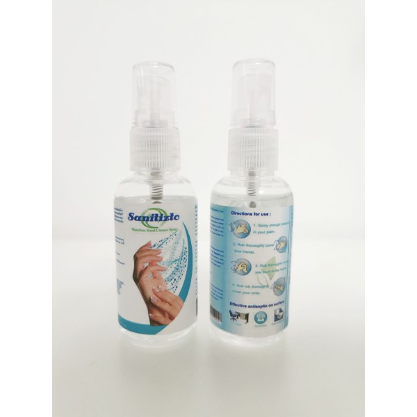 Sanitizto 50 ml สเปรย์ – เอทานอลสำหรับฆ่าเชื้อ 70%