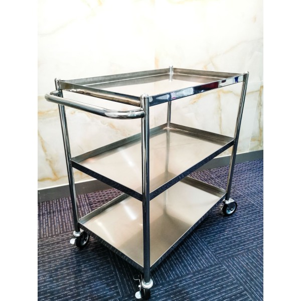 STAINLESS CART (รถเข็นของ 3 ชั้น รถเข็นสแตนเลส)