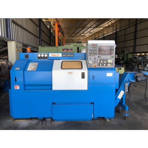 中古】MAZAK QT 15 CNC旋盤 - 先進的なMAZATROL T32B制御装置搭載
