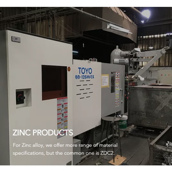 亜鉛合金の製造 ZINC製品 ZDC2 バンコク タイ