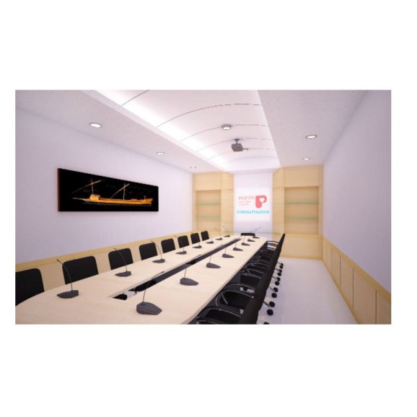 3D Detailed Drawings for Realistic Depiction of Meeting Room Completion in Thailand
