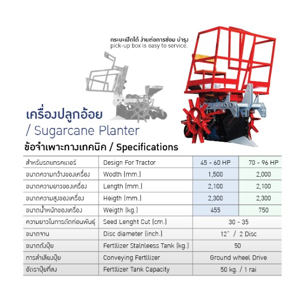 เครื่องปลูกอ้อย