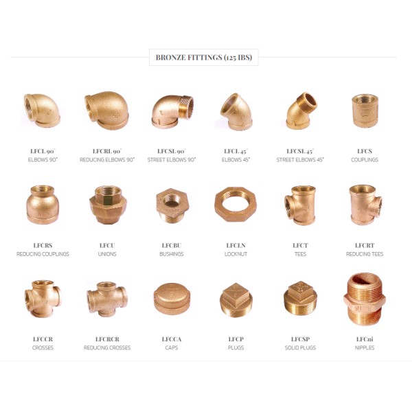 BRONZE FITTINGS (125 IBS)