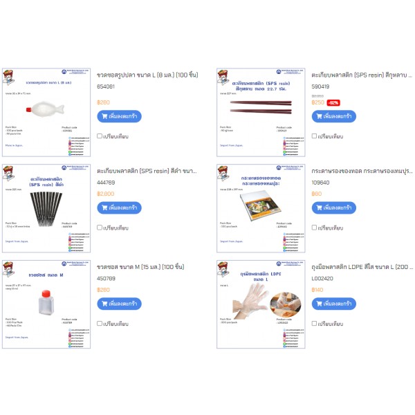 สินค้าวัสดุสิ้นเปลือง